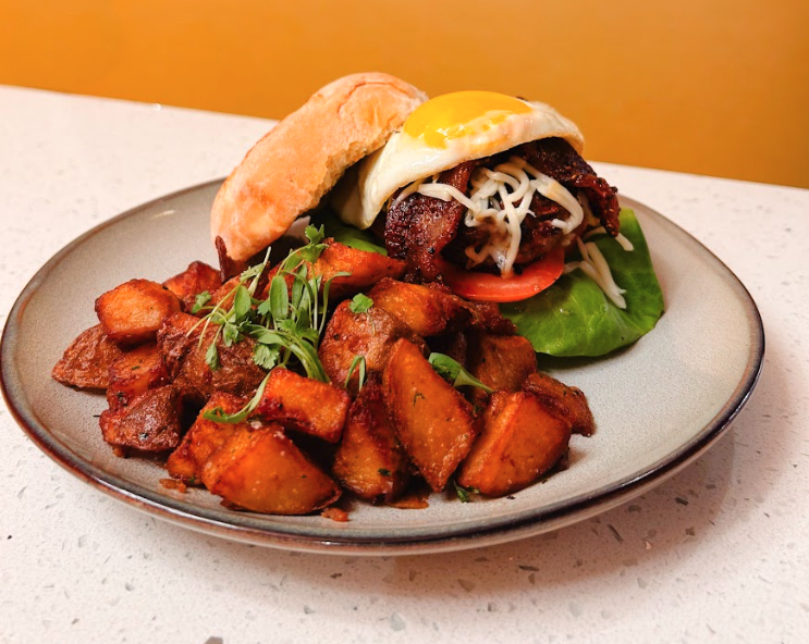Bacon & Egg Brunch Burger.