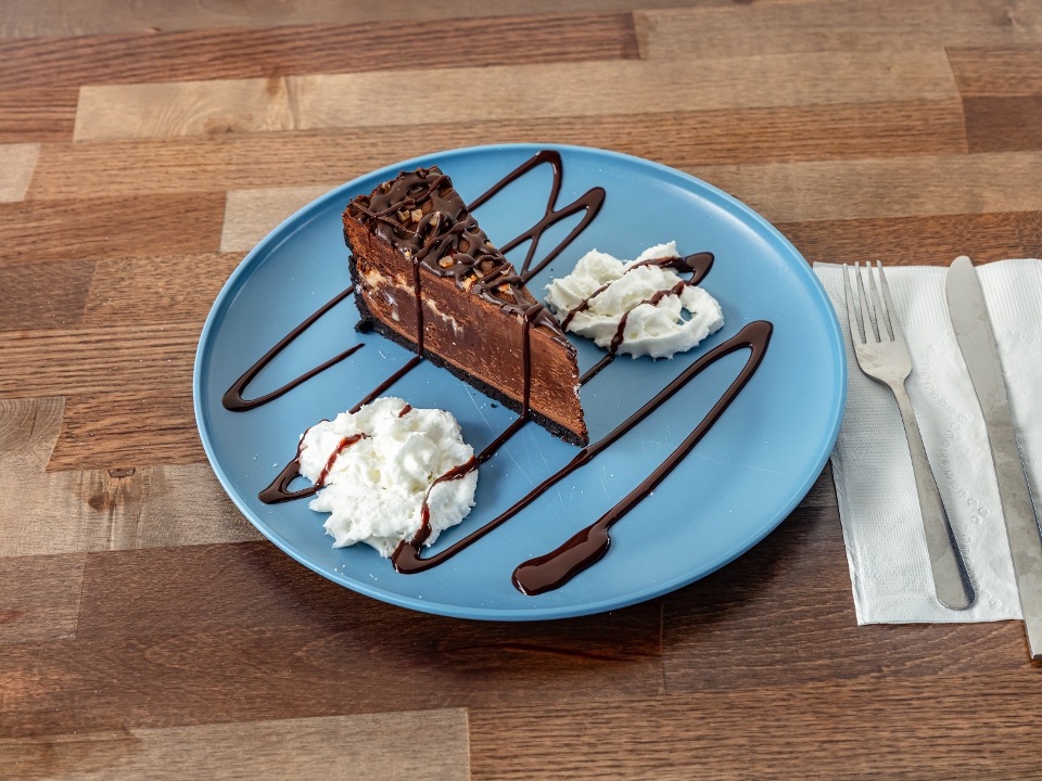 Chocolate Toffee Mousse Cake.