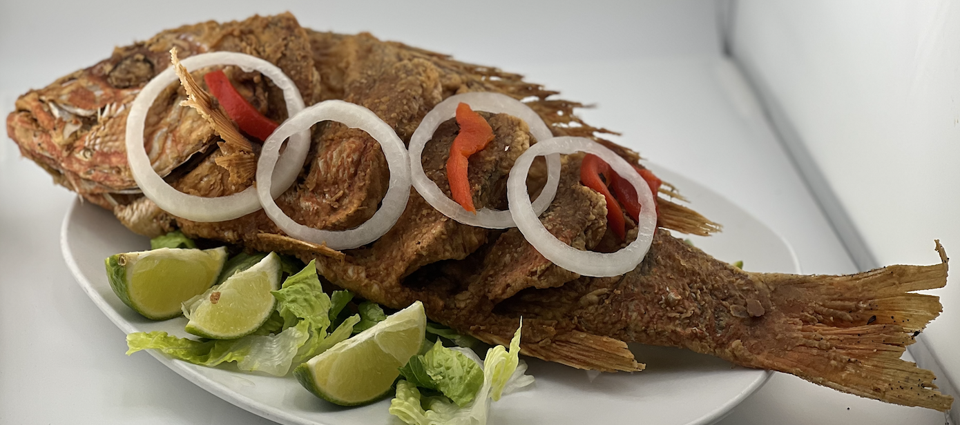 Whole Fried Snapper.
