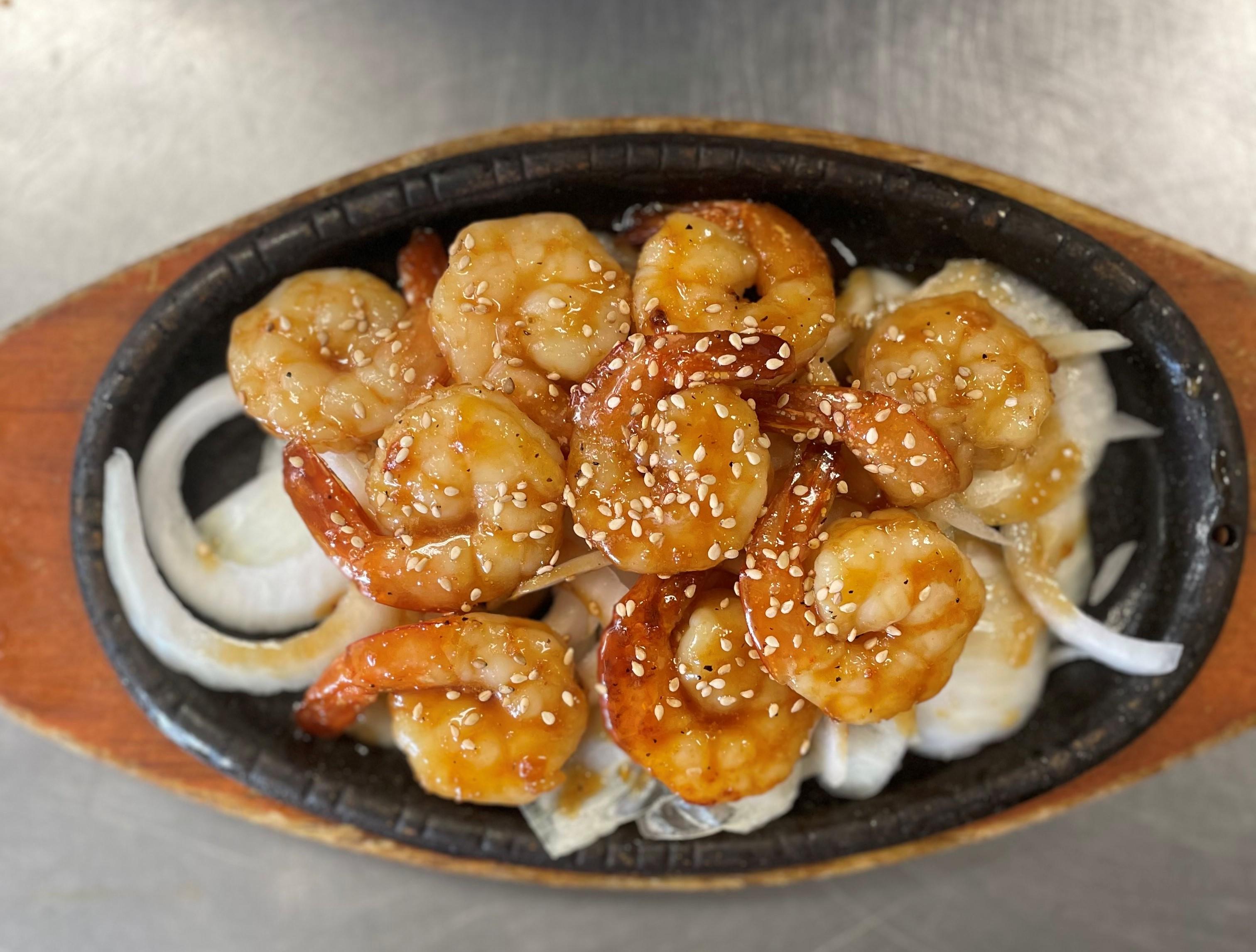 SHRIMP DINNER.