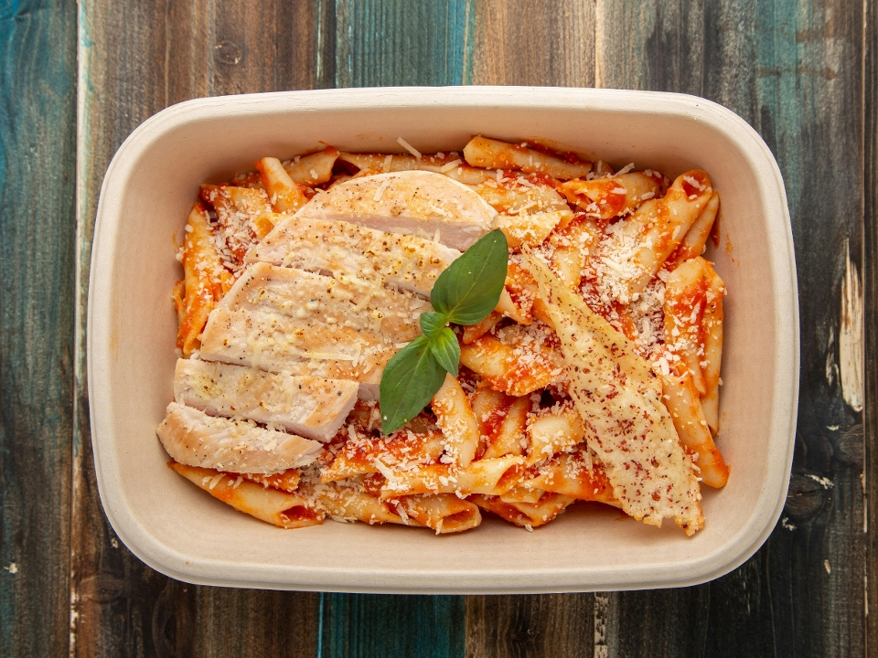 Chicken Penne Alla Vodka.