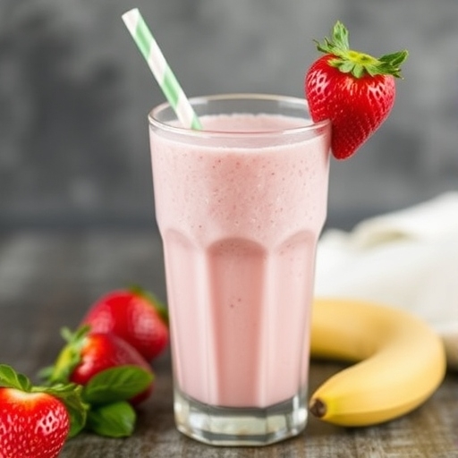 Strawberry Banana Smoothie.