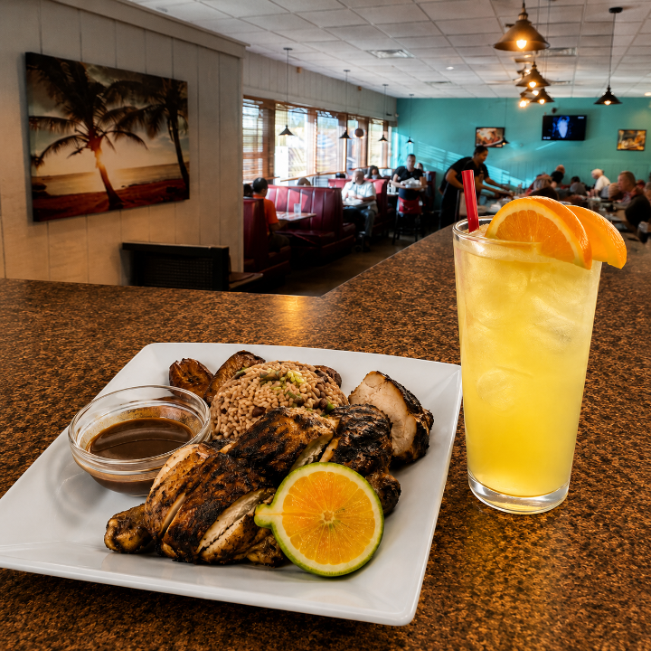 JERK CHICKEN COMBO.