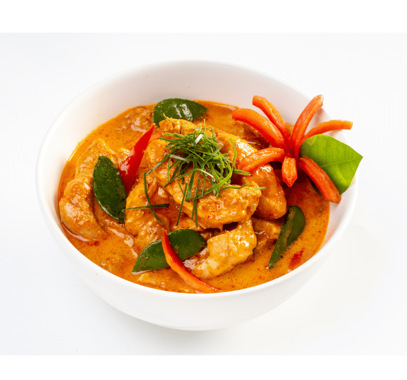 Spaghetti Panang Curry Chicken.