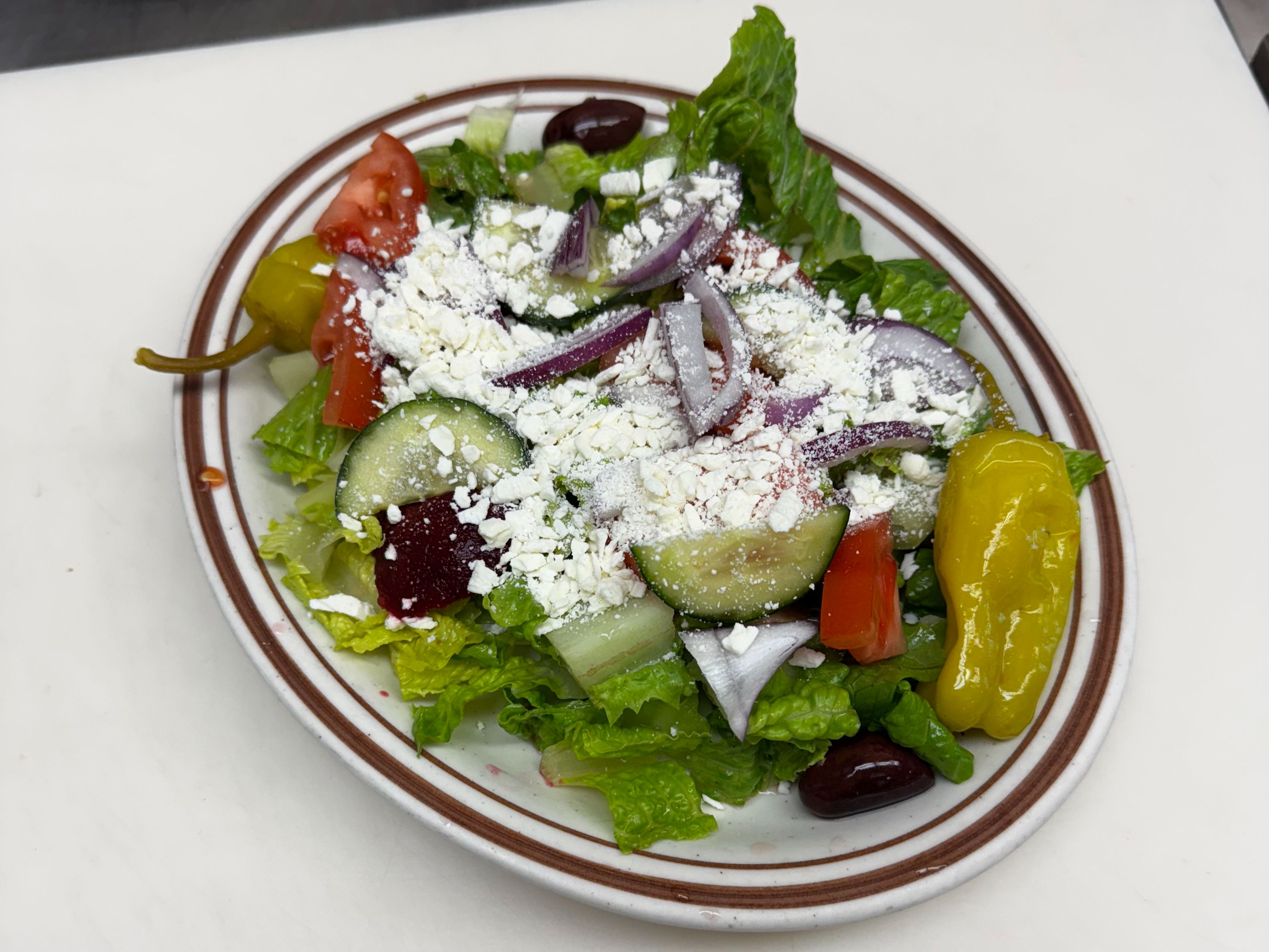 Greek Salad Baby.