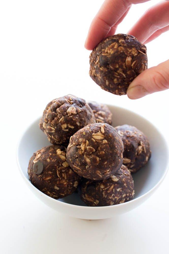 Chocolate Chia Protein Balls GF.