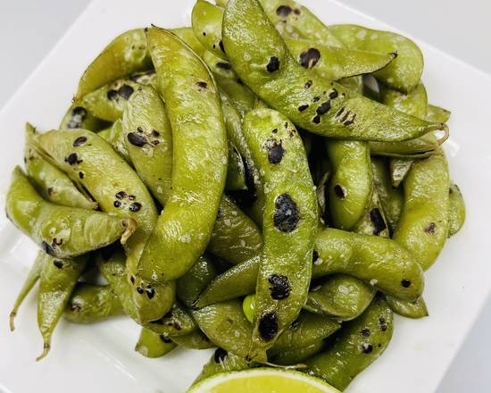 Smoke Edamame with Butter & Salt.