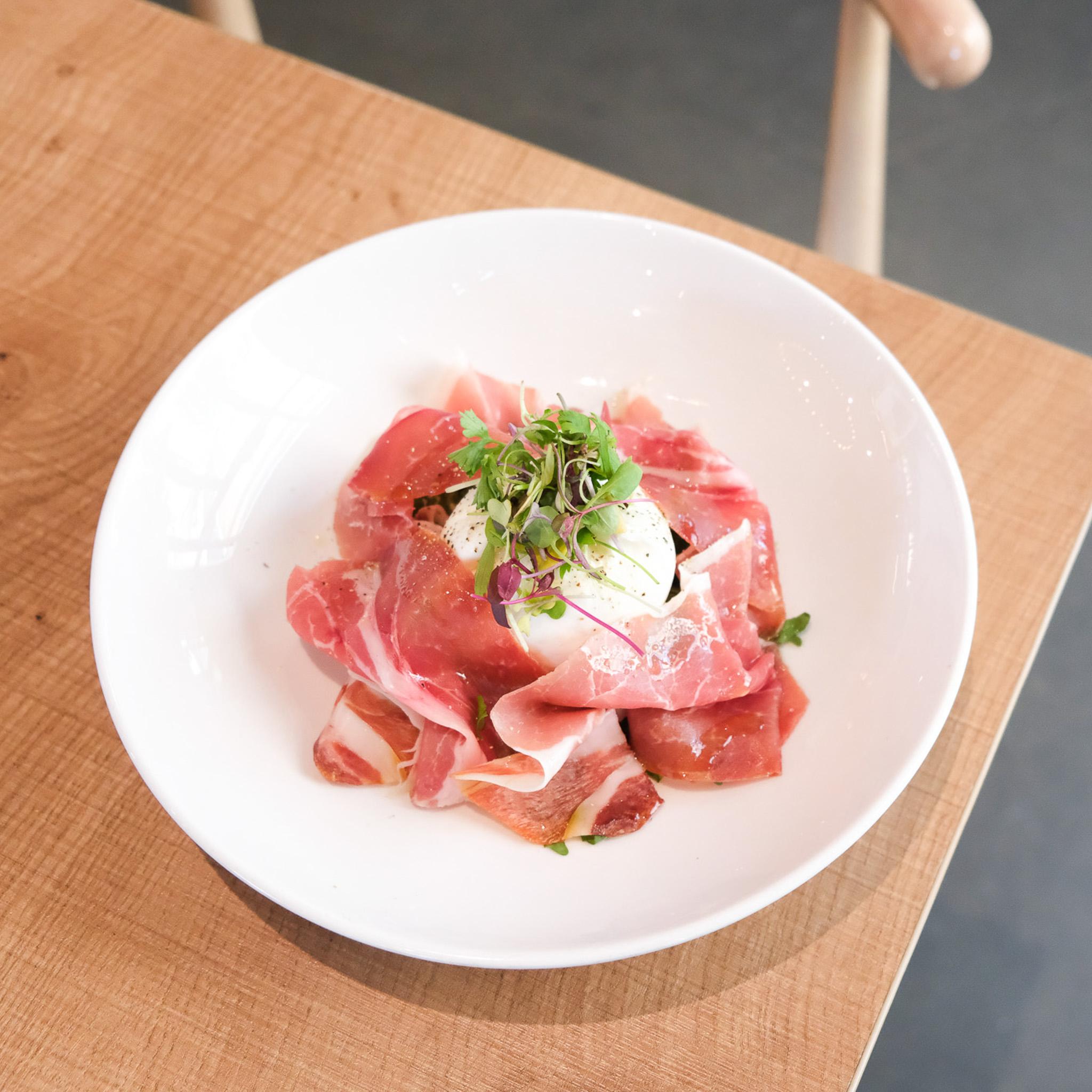 Prosciutto and Burrata.