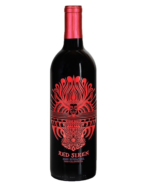 Bottle of Lorelei Red Siren Zinfenel.