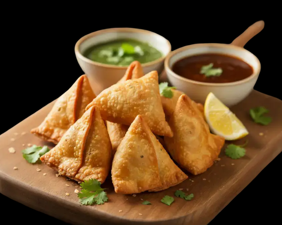 VEGGIE SAMOSAS.