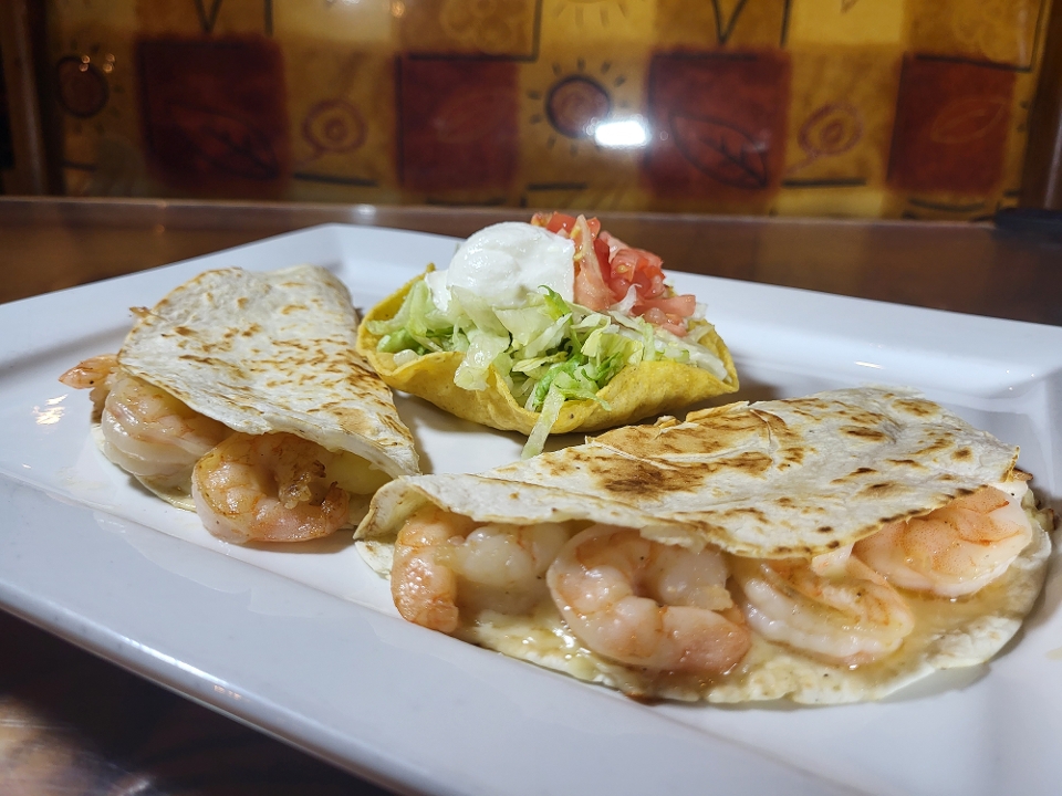 Shrimp Quesadillas.