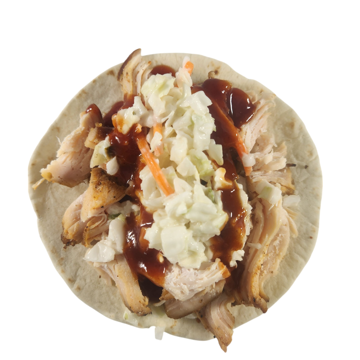 BBQ Pull Chicken Taco.