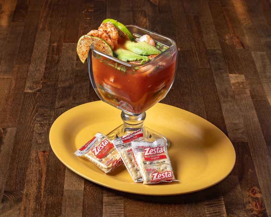 Coctel de camarón.
