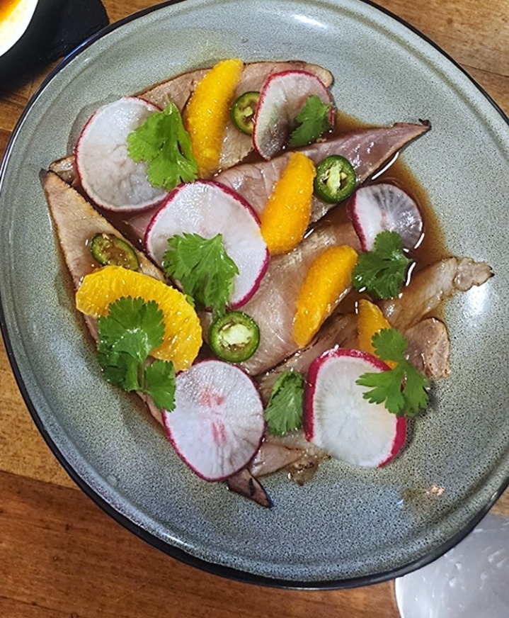 Hamachi Crudo.