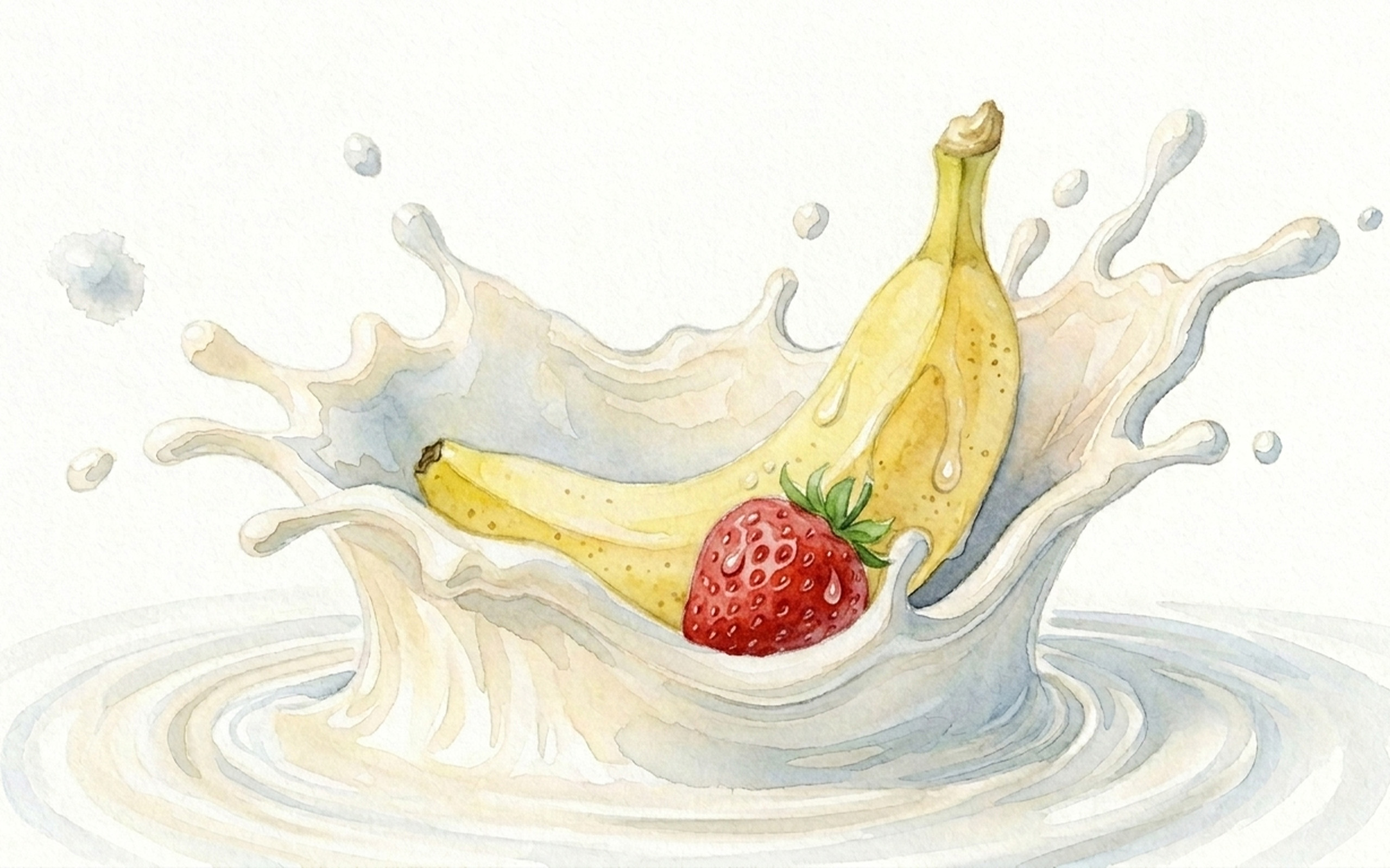Banana + Strawberry shake (S14).