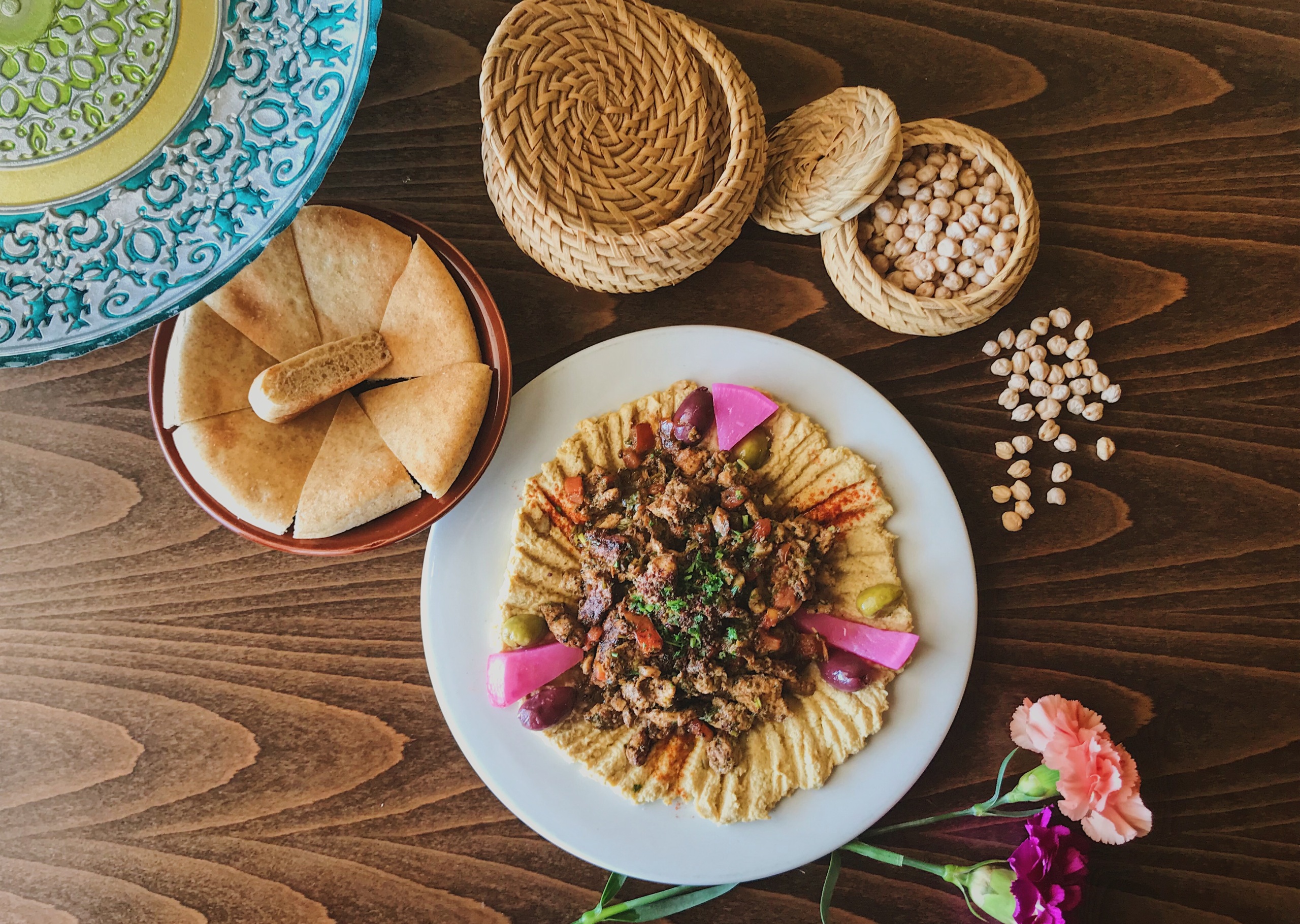 Lunch - Hoseh (with Chicken Shawermah).