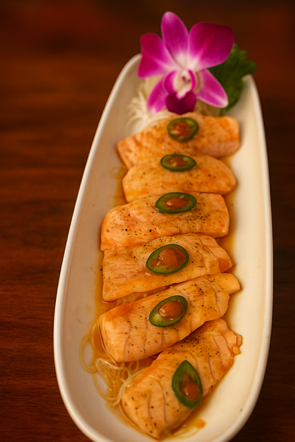 Hamachi Crudo.