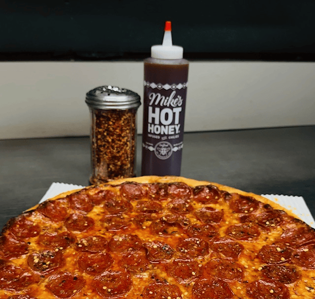 13" Sweet Heat Pizza.