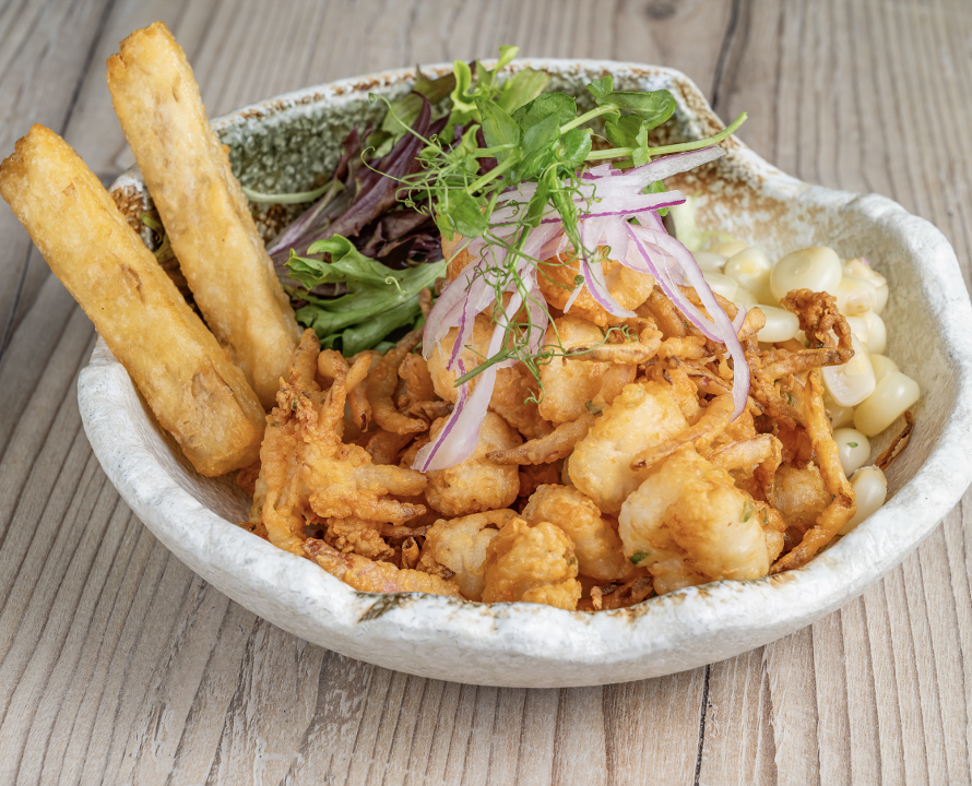 Ceviche frito.