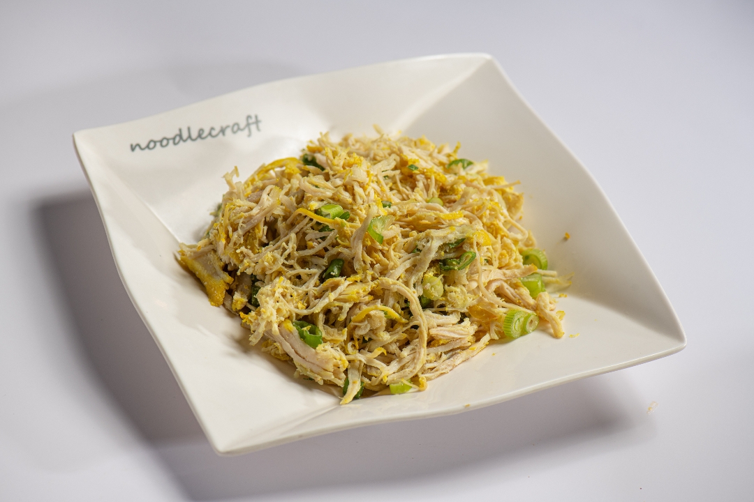 A-5 Cantonese Ginger Scallion Shredded Chicken (姜葱手撕鸡) - Cold Dish.