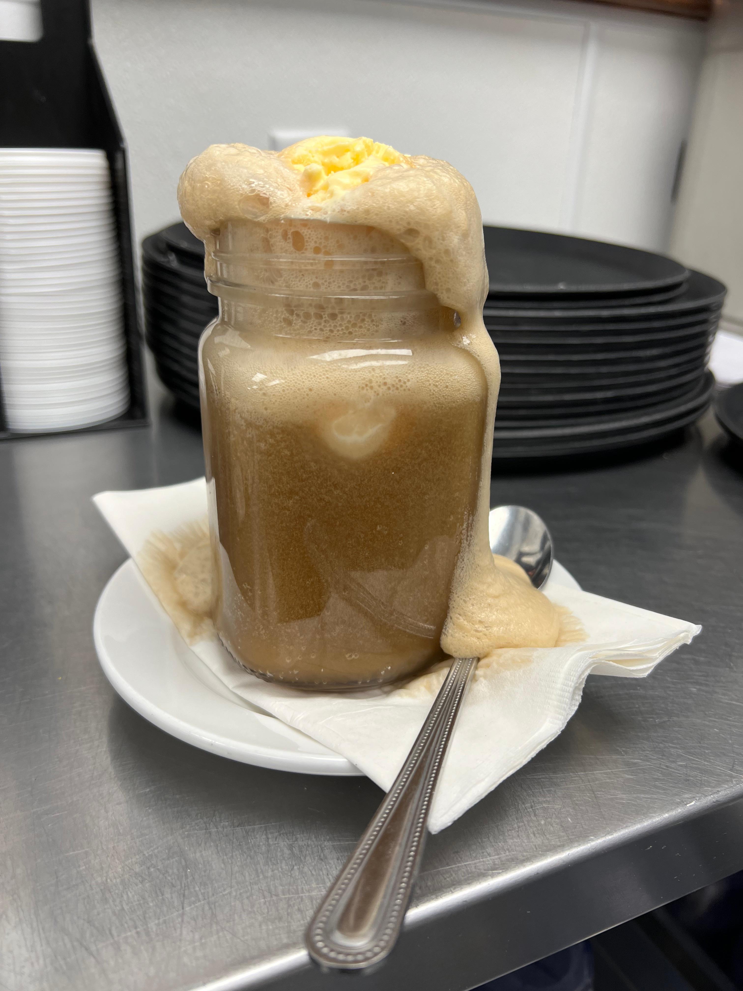 Root beer float.