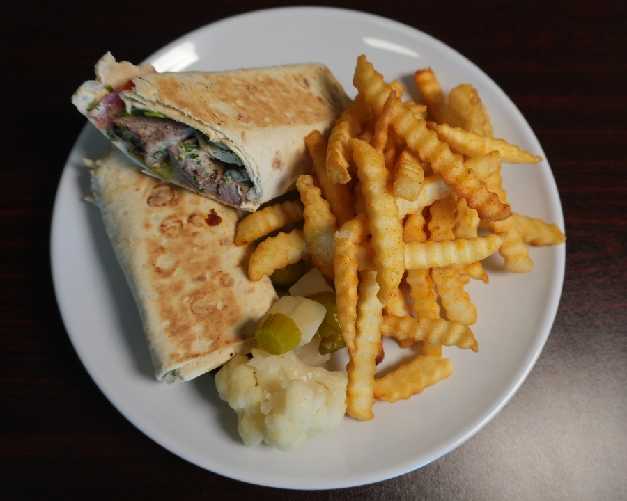 Lamb Tikka Wrap Combo.