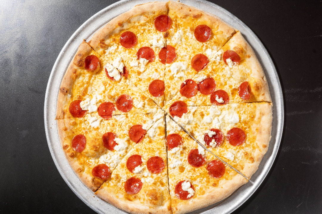 HOT HONEY PEPPERONI PIZZA.