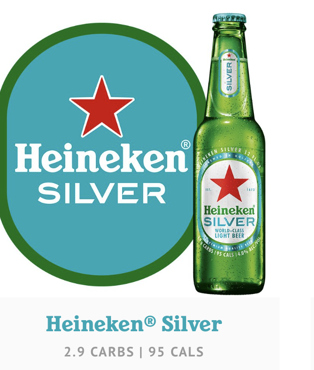 Heineken silver.