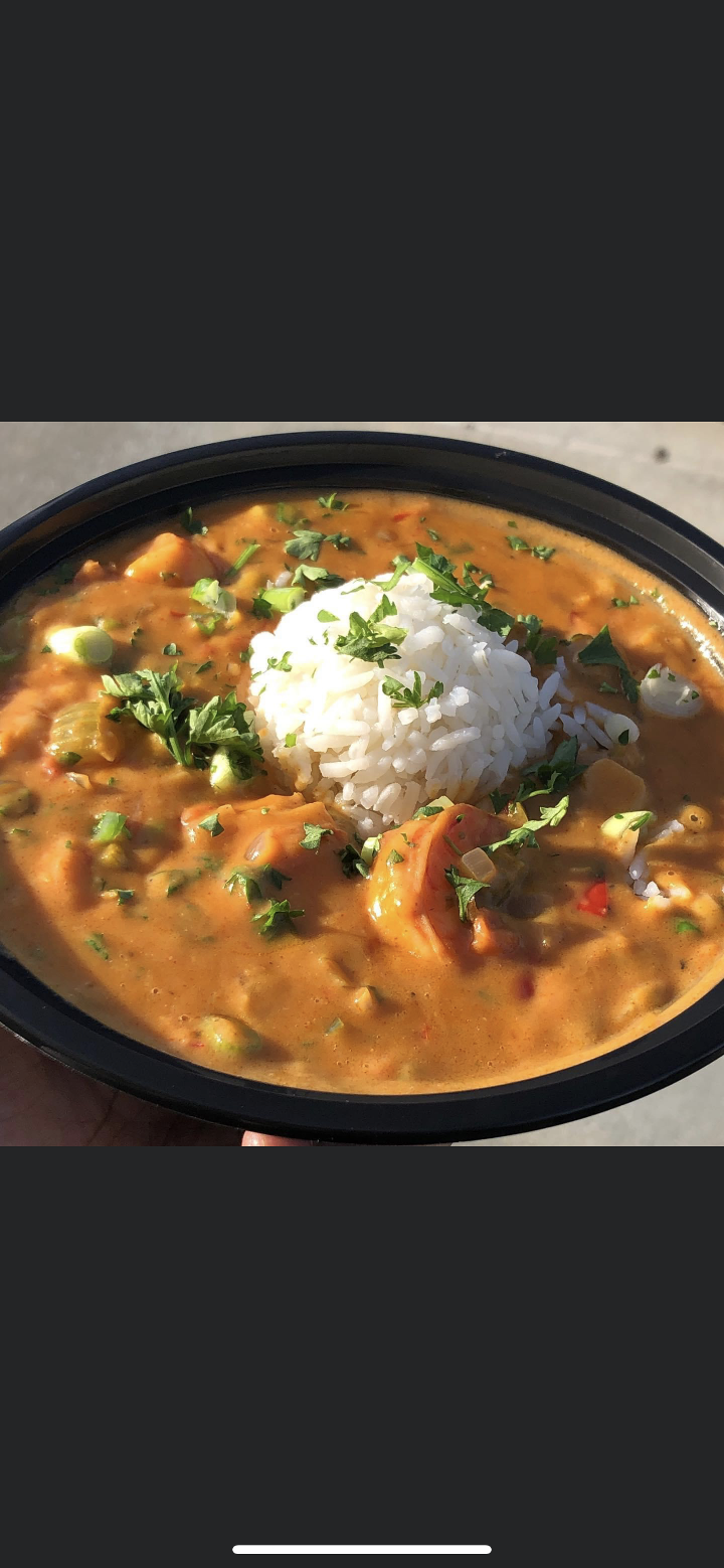 Cup Crawfish Etoufee.