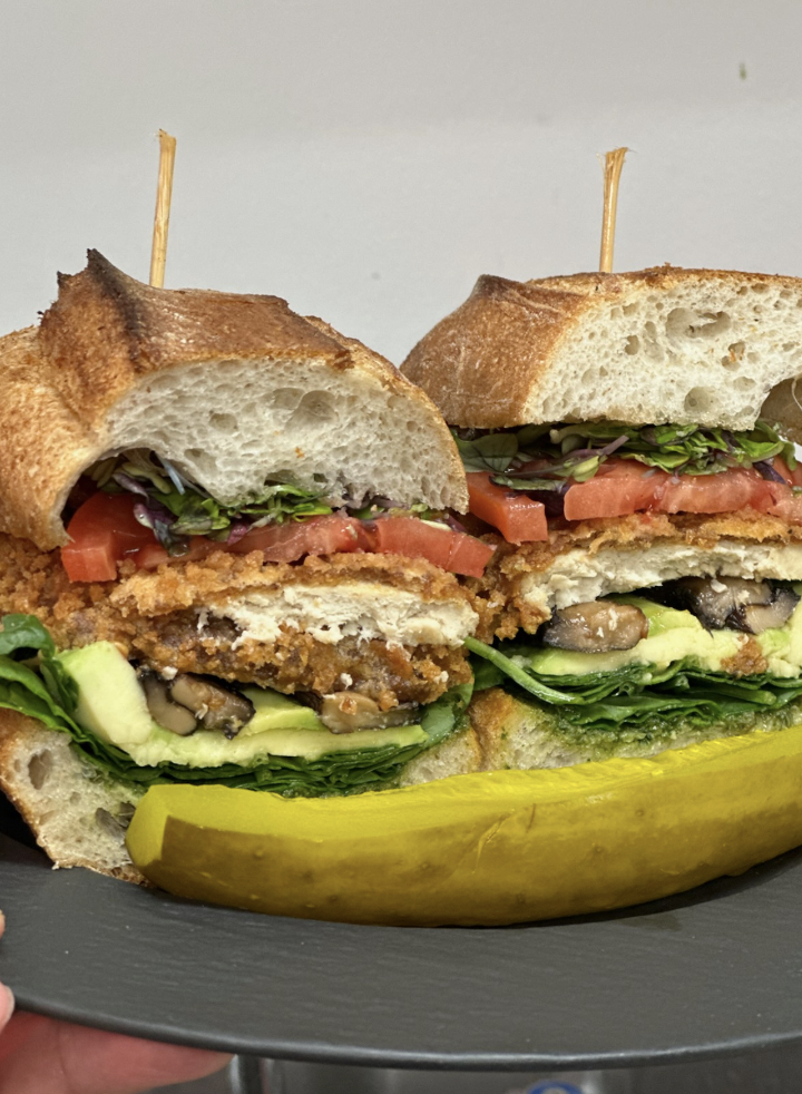 Veggie Pesto Sandwich.