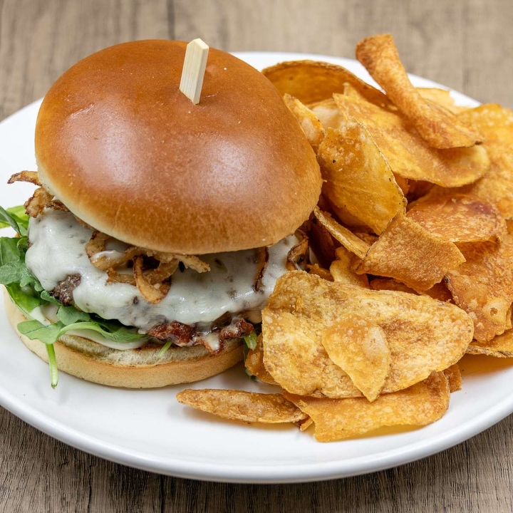 Johnson's Landing Burger.