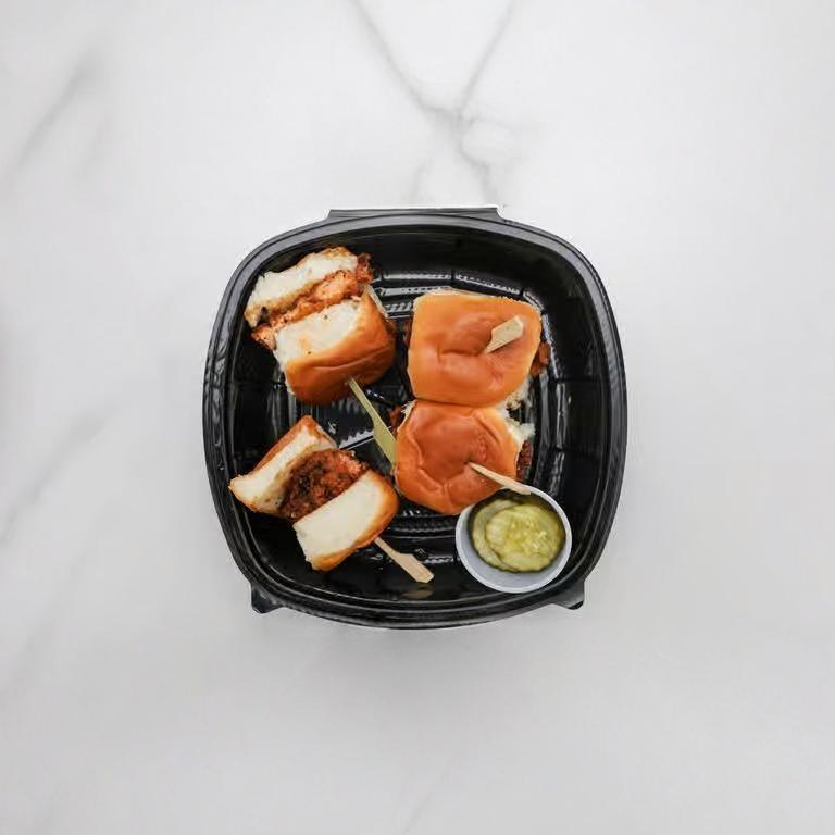 Hot Honey Chicken Sliders.