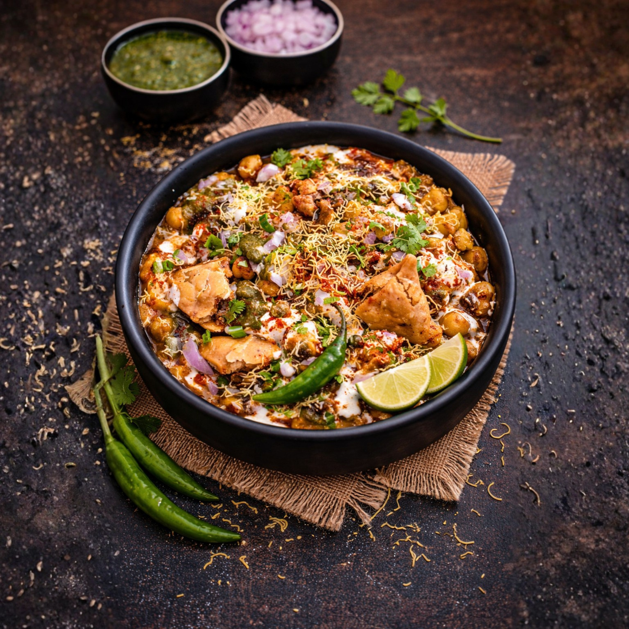 VeerGi Amritsari Samosa Chaat (2 PC).
