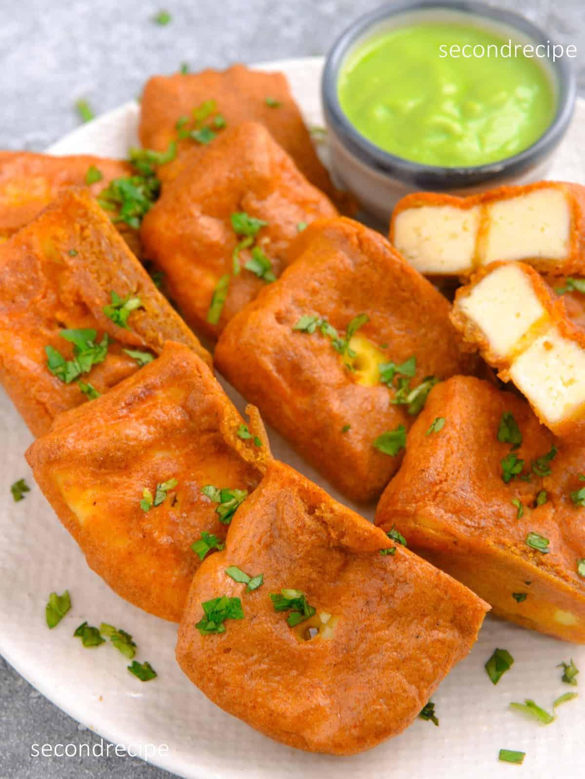 Paneer Pakoras.