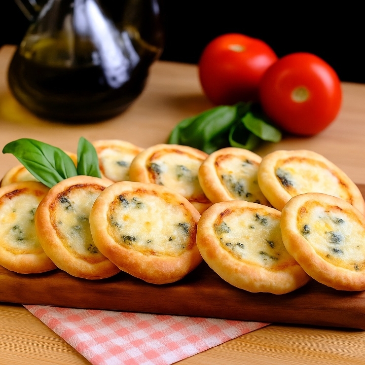 Four Cheese Baby Pizza Platter.