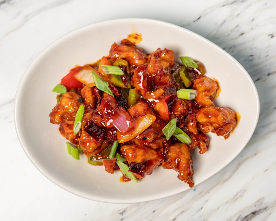 HONEY CHILI CHICKEN.