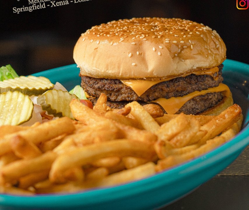 Double Cheese Burger.