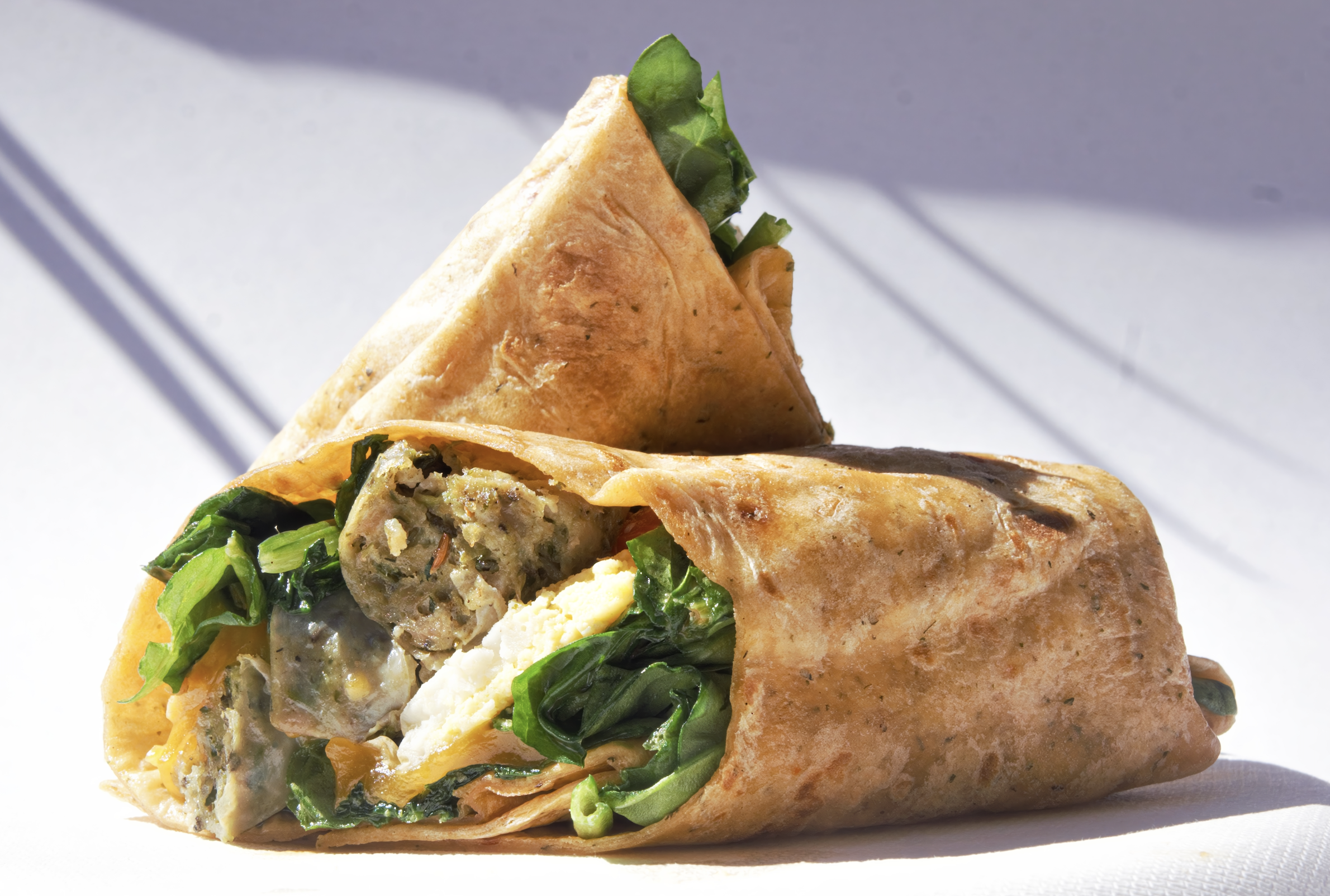 Spicy Sausage Egg Wrap.