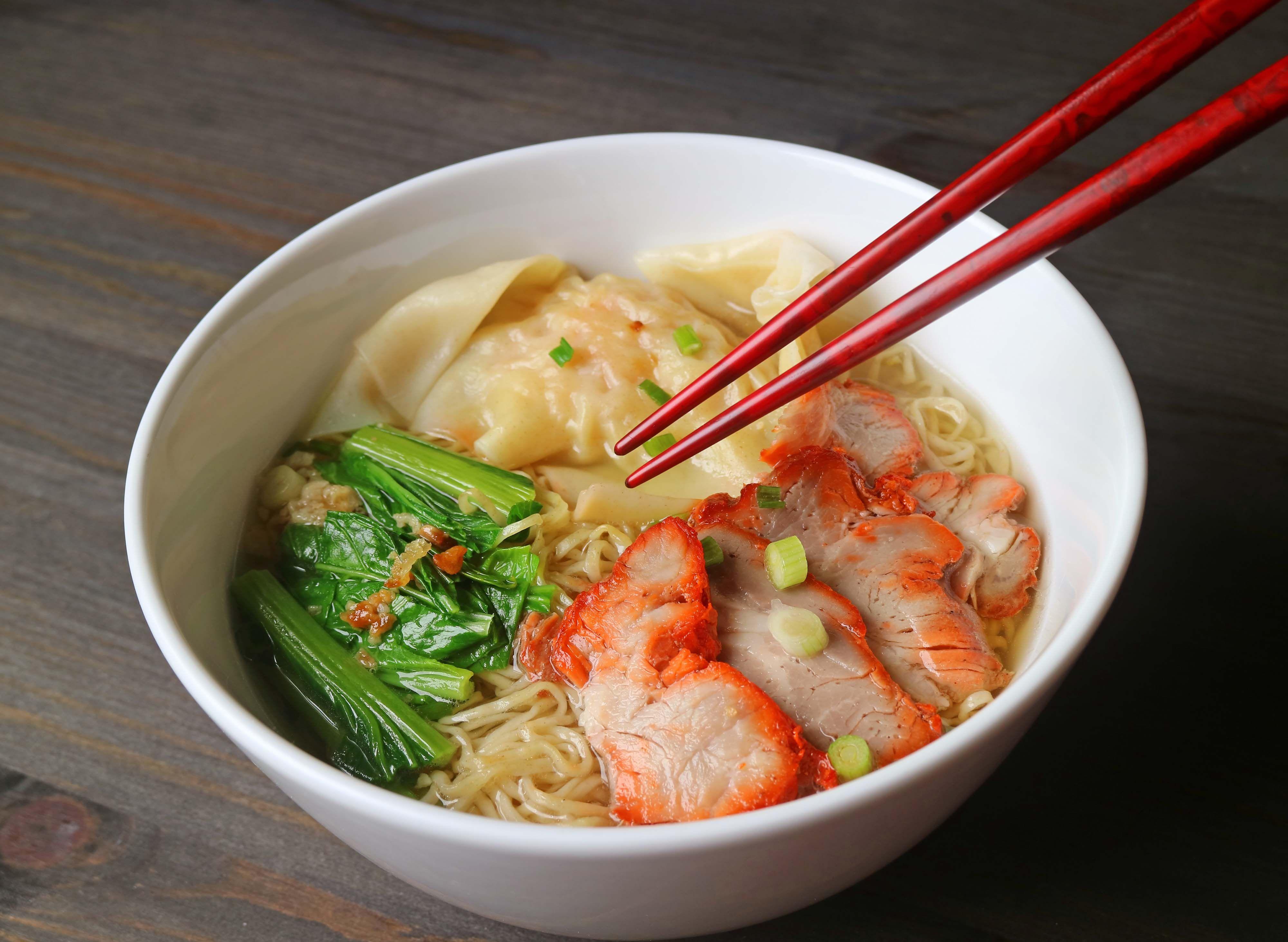 Egg Noodle Wonton BBQ pork.