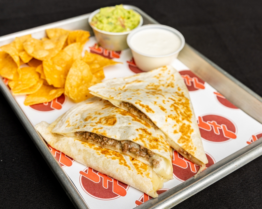 Ground Beef Quesadilla.