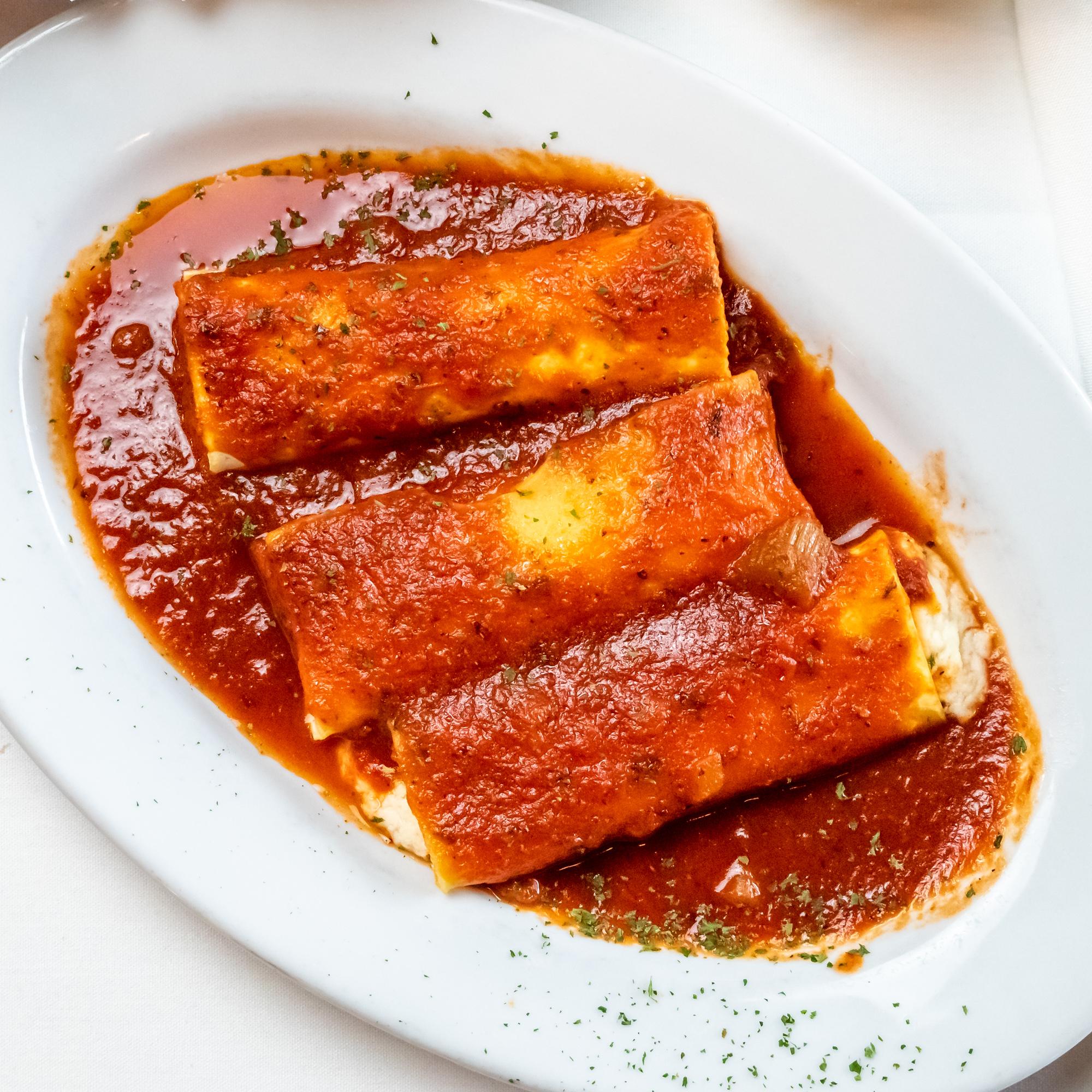 Cheese Manicotti.