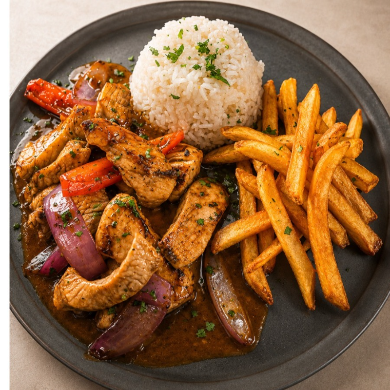 Lomo Saltado De Pollo.
