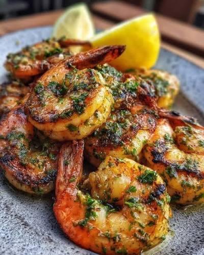 Grilled Shrimp in Garlic Butter.