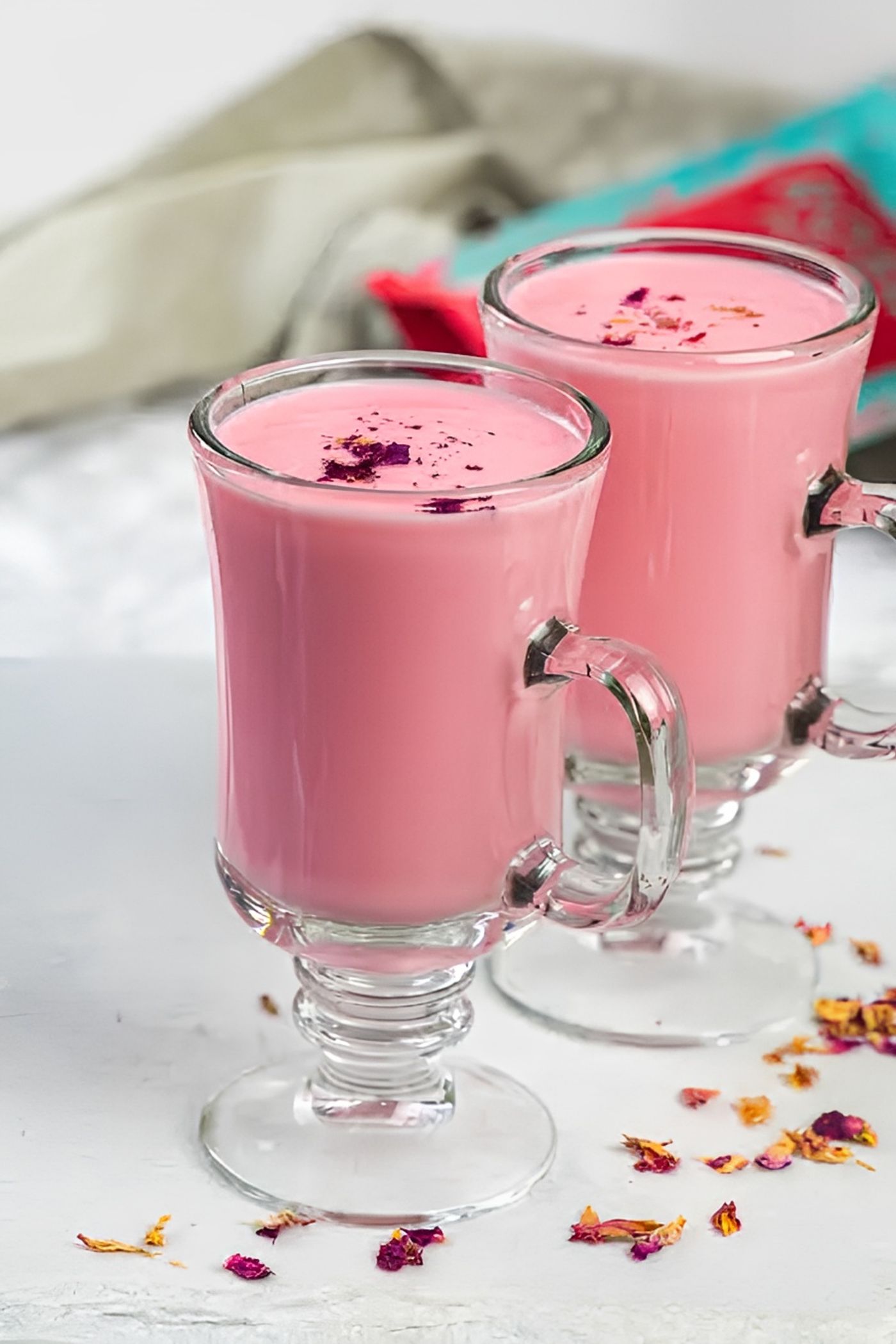 Rose lassi.