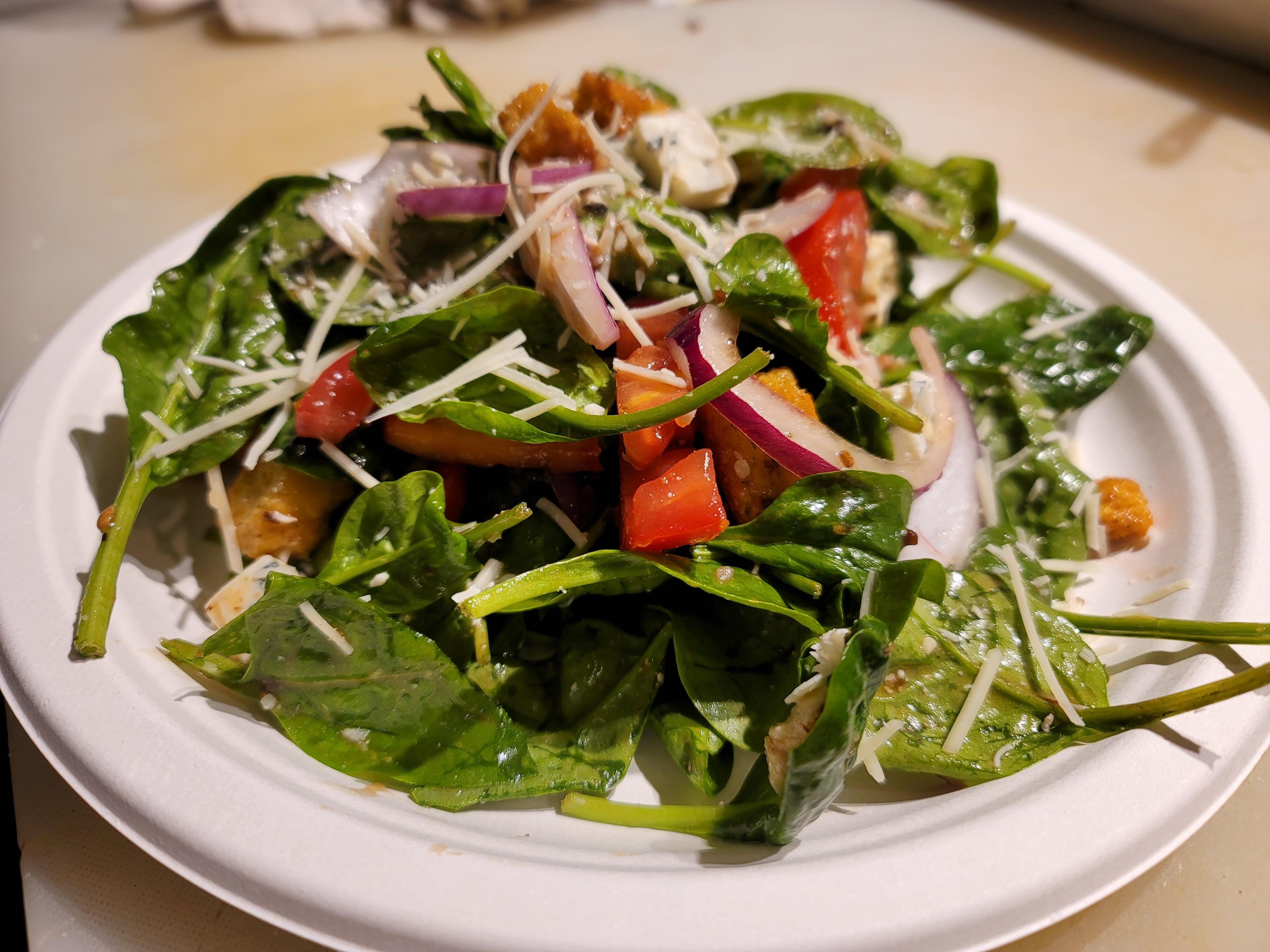 Uncle Chubby's Spinach Salad.