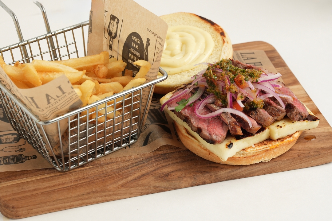 NY Steak Burger.
