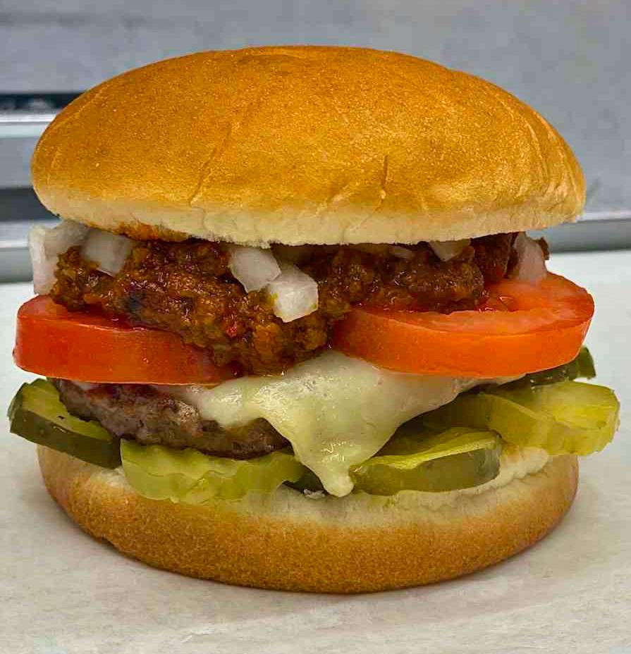 ** Chili Burger.