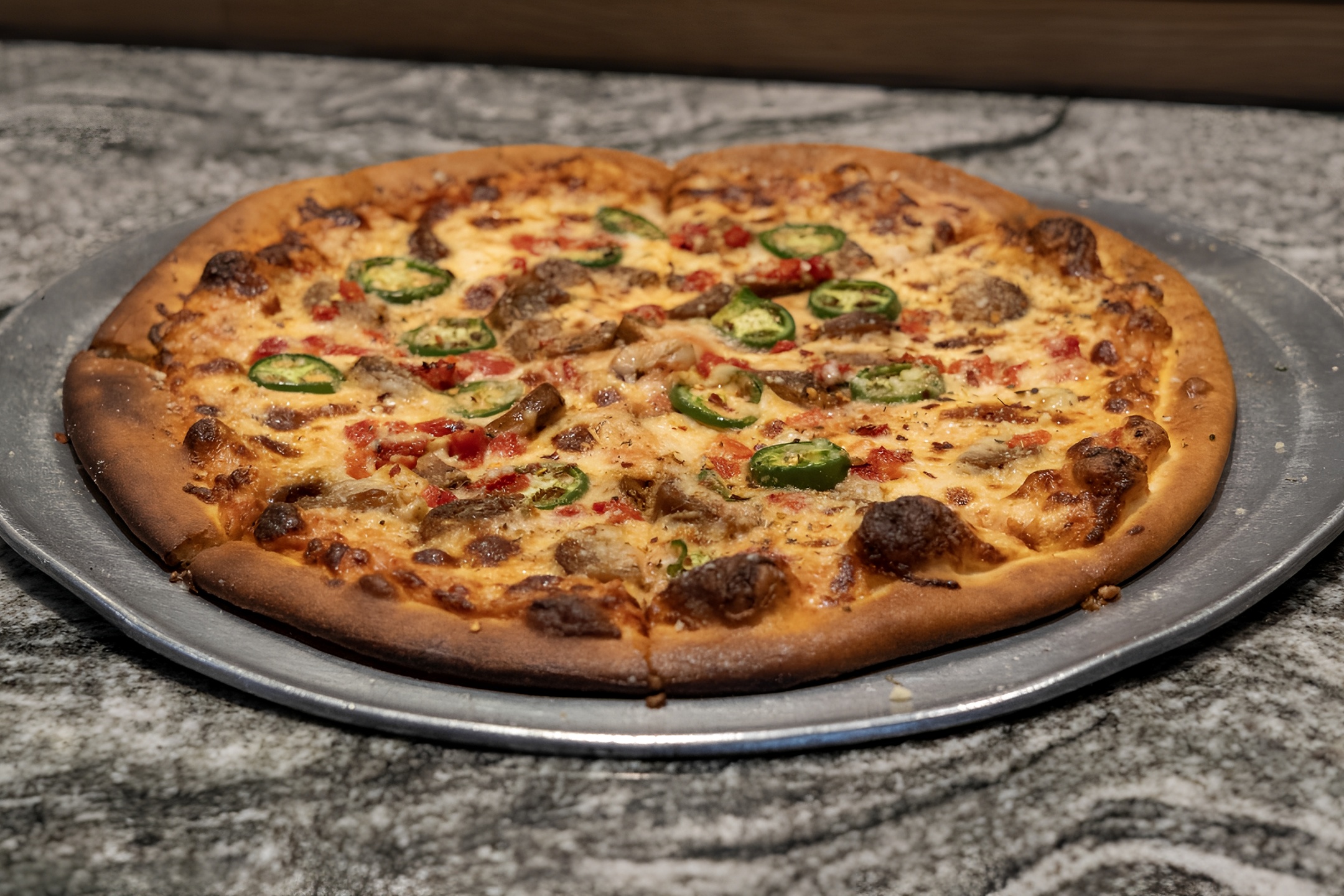 Spicy Pizza Diavola.