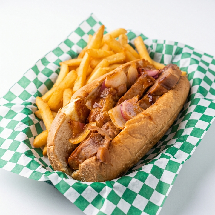 Frontier BBQ Pork Sandwich.