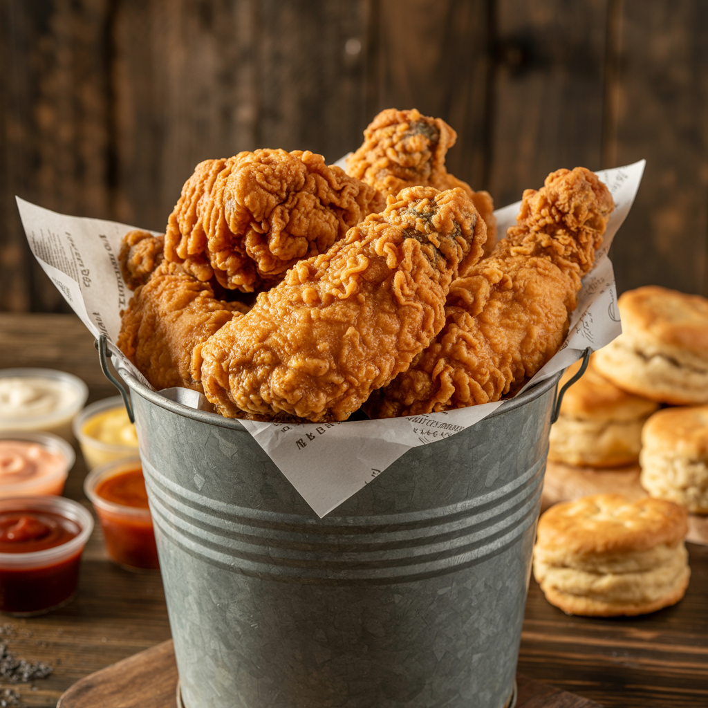 12 Tenders, 6 Sauces, 6 Rustic Butter Biscuits.